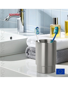 Стакан для зубных щеток Nyo, матовая сталь Spirella