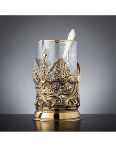 Подстаканник Глава семьи, в деревянной шкатулке Город подарков