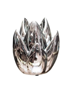 Подсвечник Гарда Декор 16,5x16,5x24см, серебряный Garda decor