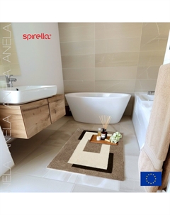 Коврик для ванной 60x90см Anela, коричневый Spirella