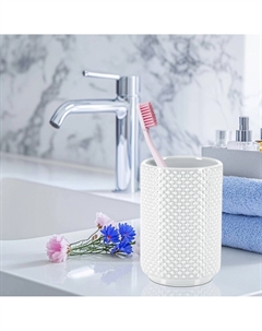 Стакан для зубных щеток Mero, белый Spirella