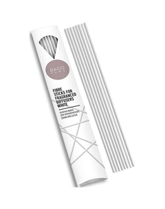 Палочки для диффузора 20см, цвет белый Bago home