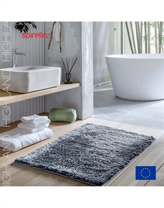 Коврик для ванной 60x90см Highland, серый Spirella