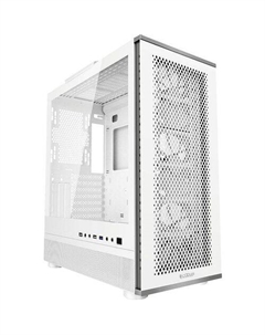 Корпус ATX ME200 MESH WH, Midi-Tower, без БП, белый Pccooler