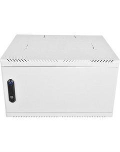 Шкаф коммутационный ЦМО ШРН-6.350.1-9005 настенный, металлическая передняя дверь, 6U, 600x346x350 мм Цмо