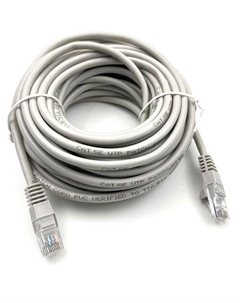 Патч-корд Buro UTP-5E-10M-G-LSZH UTP, кат.5E, 10м, 4 пары, многожильный, серый