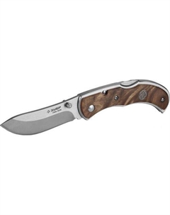 Складной нож Премиум Скиф, 180мм, серый / коричневый Зубр