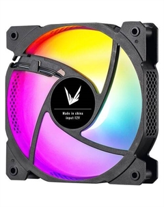 Вентилятор Cosmic 12BK 120мм, 3-pin, от БП:4-pin (Molex), 1100об/мин, 22.3 дБ, RGB, черный, Ret Formula