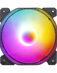 Вентилятор Cosmic 14BK 140мм, 3-pin, от БП:4-pin (Molex), 1100об/мин, 22.3 дБ, RGB, черный, Ret Formula