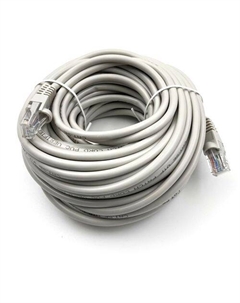 Патч-корд Buro UTP-5E-15M-G-LSZH UTP, кат.5E, 15м, 4 пары, многожильный, серый