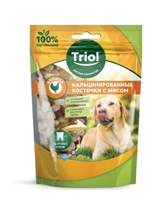 Лакомства для собак кальцинированные косточки (Курица, 70 г.) Триол