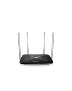 Роутер беспроводной Mercusys AC12 AC1200 10/100BASE-TX черный
