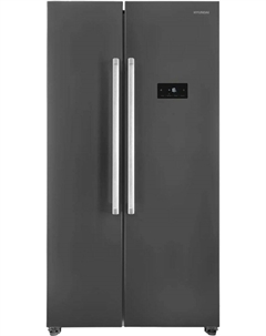 Холодильник Side-by-Side CS55023F нержавеющая сталь Hyundai