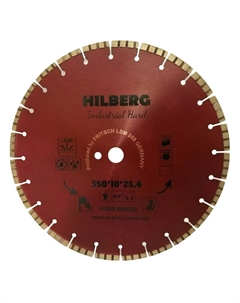 Диск алмазный отрезной HI808, 350х25,4 Industrial Hard Hilberg