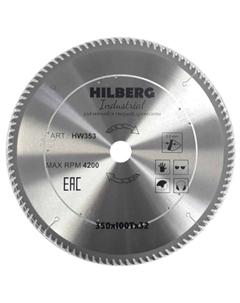 Диск пильный Industrial HW353, дерево, 350*32*100Т Hilberg