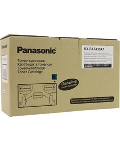 Картридж лазерный Panasonic KX-FAT430A7, черный, 3000 страниц, оригинальный для Panasonic KX-MB2230RU, KX-MB2270RU, KX-MB2510RU, KX-MB2540RU