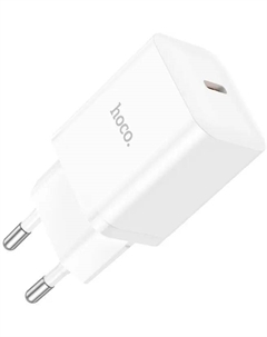 Сетевое зарядное устройство Hoco N27 20 Вт, EU, USB type-C, Quick Charge, PD, белый (N27 WHITE)