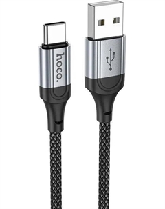 Кабель USB Type-C(M)-USB(Am), OTG, быстрая зарядка, 3А, 1 м, черный, HOCO Fresh X102 (6942007608770) Hoco