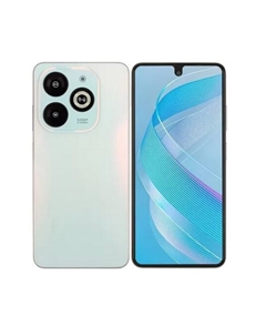 Смартфон Infinix SMART 8 Pro, 6.6" 1612x720 IPS, MediaTek Helio G36, 4Gb RAM, 256Gb, 3G/4G, Wi-Fi, BT, 2xCam, 2-Sim, 5000 мА⋅ч, USB Type-C, Android 13, белый