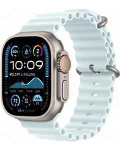 Смарт-часы Watch Ultra 2 (2024) 49mm Natural Titanium Case with Ice Blue Ocean Band (One Size) Apple