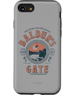 Чехол для iPhone SE (2nd Gen), iPhone 8, iPhone 7 Dungeons & Dragons Adventure Baldur's Gate Dungeons & dragons