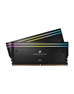 Оперативная память Corsair Dominator Titanium RGB, 64 ГБ (2x32), DDR5, CL30, 6000 МГц, CMP64GX5M2B6000C30, черный