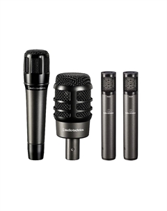Микрофон Audio-Technica ATM-DRUM4 4 Drum Micrphone Pack. 1 ATM250, 1 ATM650, 2 ATM450 ATM-DRUM4-U Audio-technica