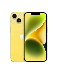 Смартфон Apple iPhone 14, 128 ГБ, (Dual nano-Sim), Yellow