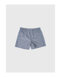 Трусы из хлопка в клетку, Голубой Ostin