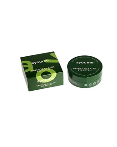 Маски-патчи для глаз от отечности с экстрактом зеленого чая и алоэ Ayoume