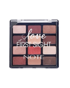Тени для век из палитры 12 цветов Note cosmetique
