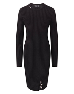 Платье из вискозы и шерсти Versace