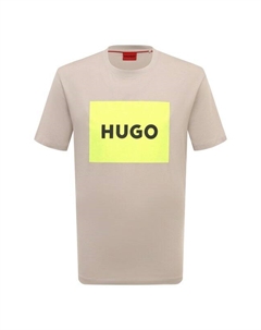 Хлопковая футболка Hugo