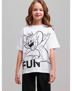 Фуфайка трикотажная для девочек (футболка) Playtoday tween