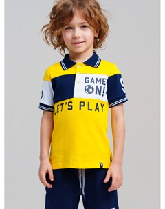 Джемпер трикотажный с воротником поло для мальчиков Playtoday kids