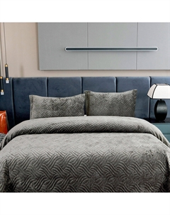 Покрывало бархатное Деварта с наволочками, стоун Sofi de marko