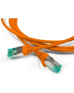 Кабель патч-корд S/FTP 6А кат. 1м PC-LPT-SFTP-RJ45-RJ45-C6a-1M-LSZH-OR экранированный, (100% Fluke Component Tested), 30AWG, LSZH, 1 м, оран Hyperline