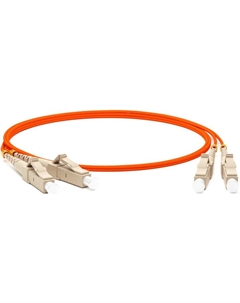 Патч-корд волоконно-оптический FC-D2-50-LC/PR-LC/PR-H-20M-LSZH-OR (шнур) MM 50/125, LC-LC, 2.0 мм, duplex, LSZH, 20 м Hyperline