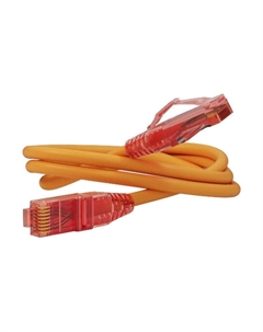 Кабель патч-корд U/UTP 5e кат. 5м. PC-LPM-UTP-RJ45-RJ45-C5e-5M-LSZH-OR LSZH,оранжевый Hyperline