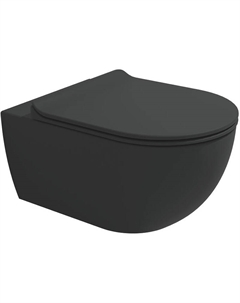 Унитаз App AP118GCAR подвесной Carbone без сиденья Flaminia