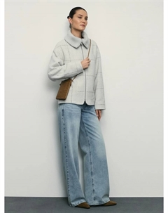 Полупальто с вязаным воротником Zarina