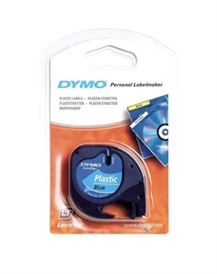 Картридж DYMO LT, черный / голубой / 12мм, черный шрифт, голубой фон, 4м ( S0721650 Dymo