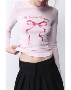 Лонгслив приталенный с принтом y2k Befree