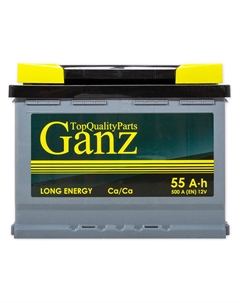 Автомобильный аккумулятор 55 Ач прямая полярность L2 Ganz
