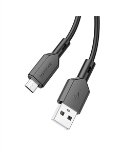 Кабель USB-Micro USB, 2.4A 1 м, черный Borofone BX70 (207877)