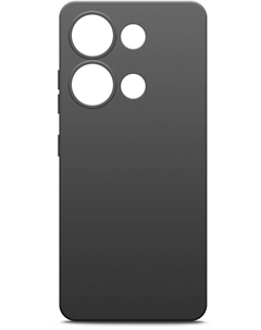 Чехол-накладка BoraSCO для смартфона Poco M6 Pro, силикон, черный (73016) Borasco