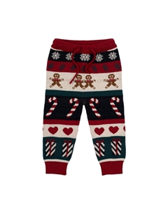 Брюки повседневные жаккардовые Siblings "Holiday Multi Colour", зимние каникулы The new