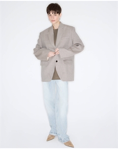 Жакет с вытачками бежевого цвета 2mood