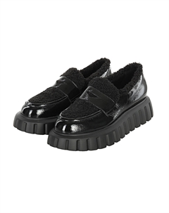 Лоферы женские GRENELLE MOK FUR Voile blanche