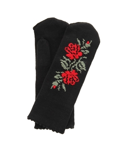 Варежки женские с вышивкой Dmitex